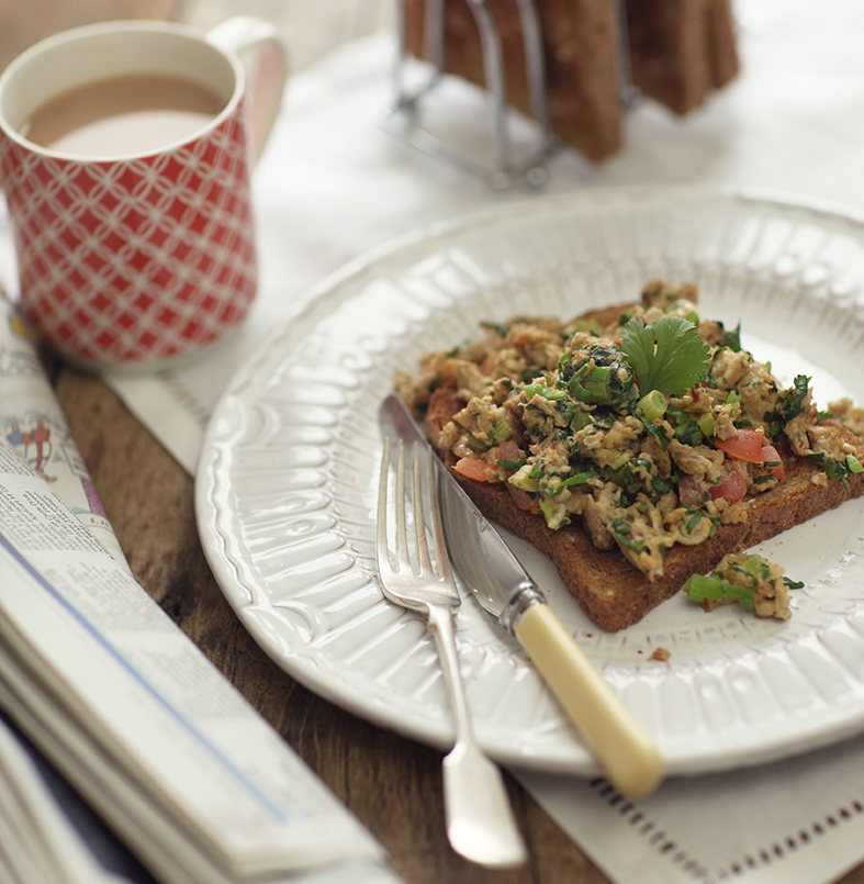 Indian Spiced Scrambled Eggs