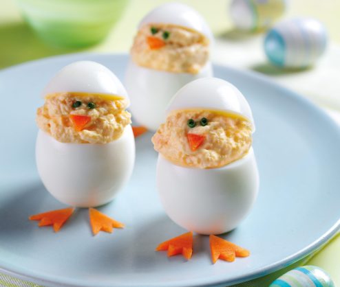 Easter chicks egg breakfast recipe