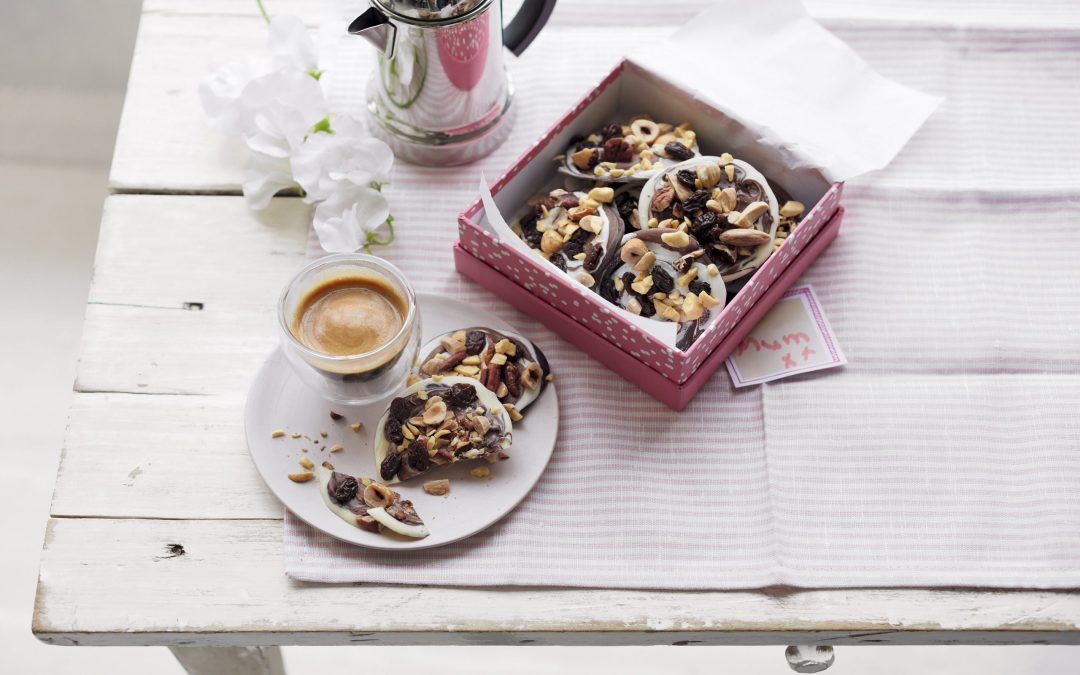 Mother's Day treats: chocolate nutty puddles