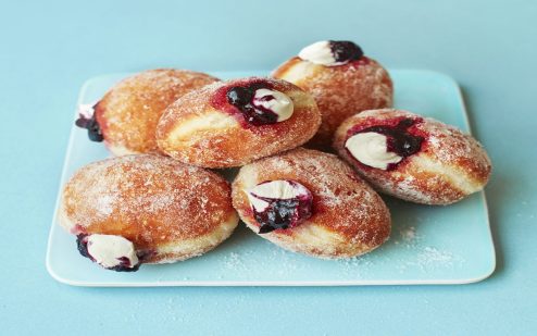 Blueberry cheesecake doughnuts