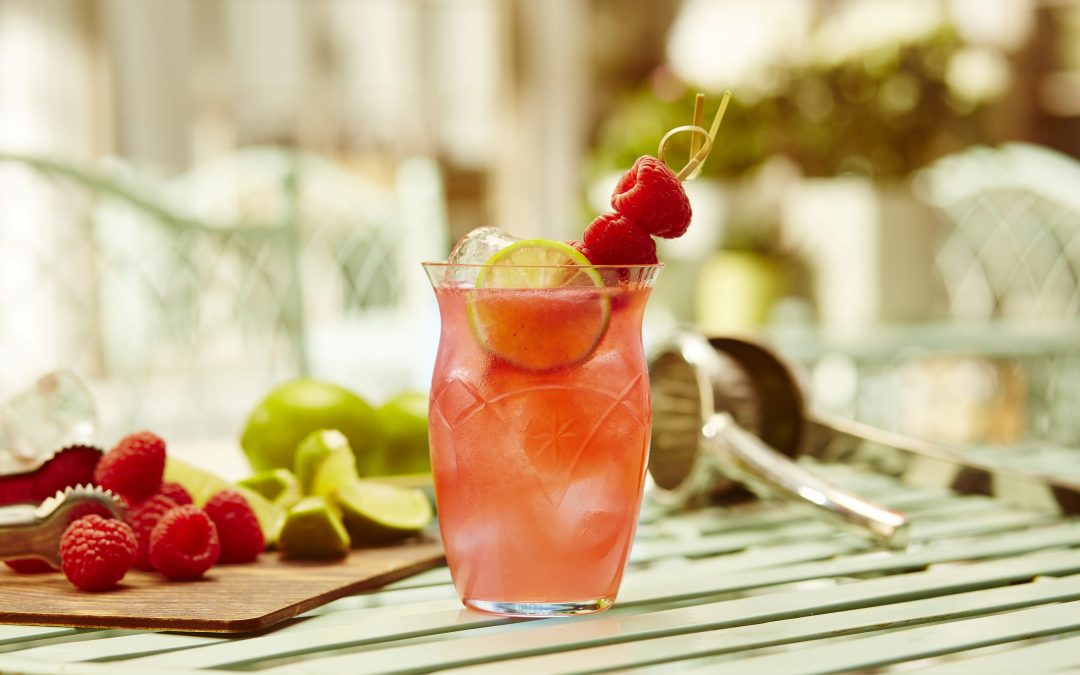 'English Ruby Fizz' cocktail