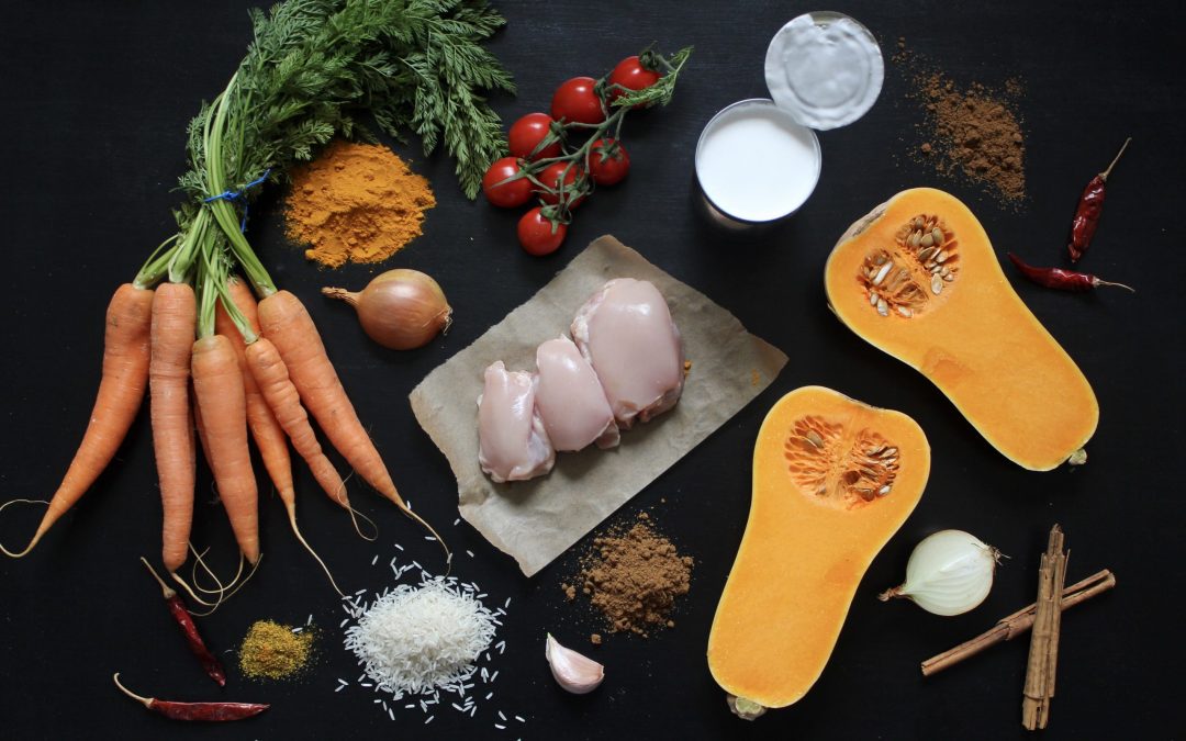 Gluten and dairy free chicken and butternut squash curry