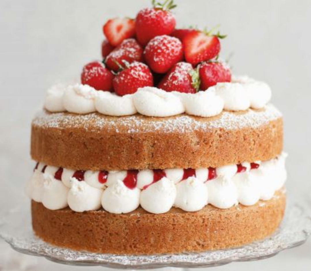 Victoria sponge cake - a vegan take on a traditional tasty treat