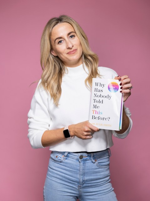 dr julie smith holding her book, why has nobody told me this before