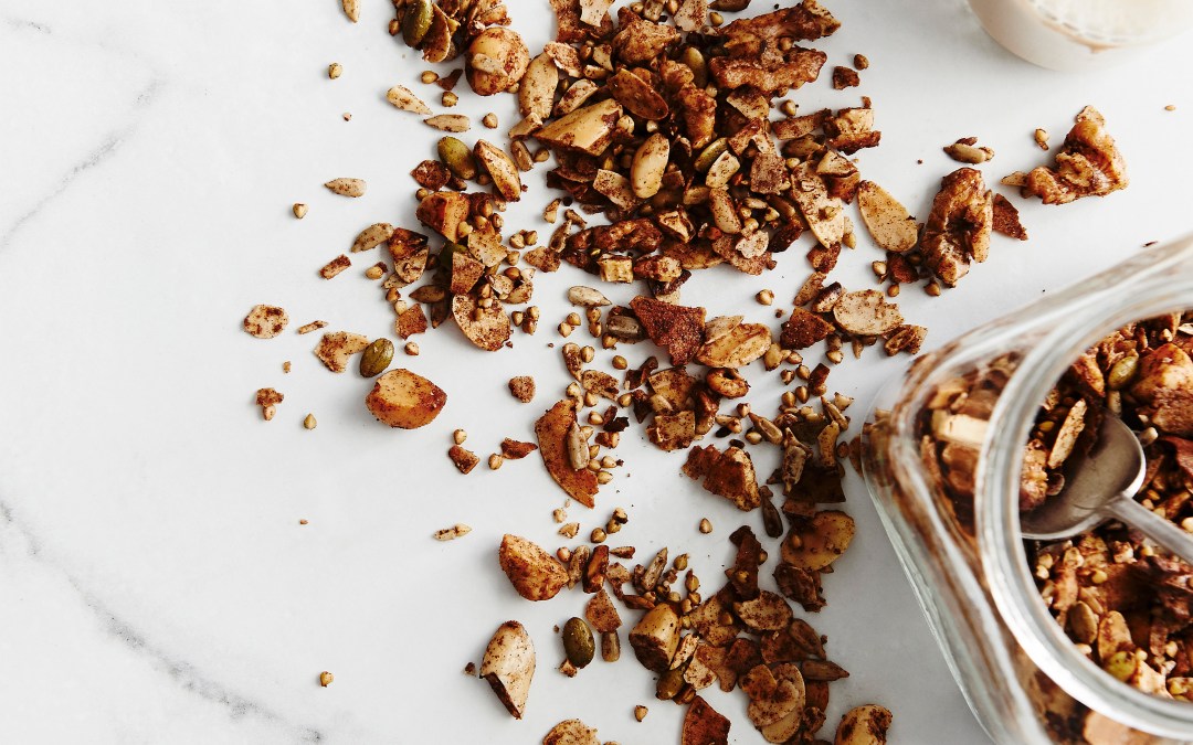 Granola with nuts and spices